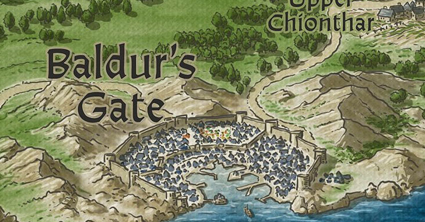 Amazing Maps From Heroes Of Baldurs Gate